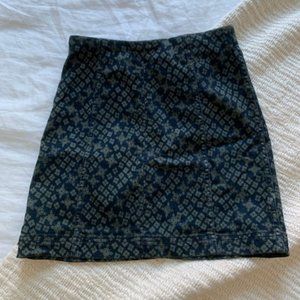 Free People Size 0 Patterned Mini Skirt